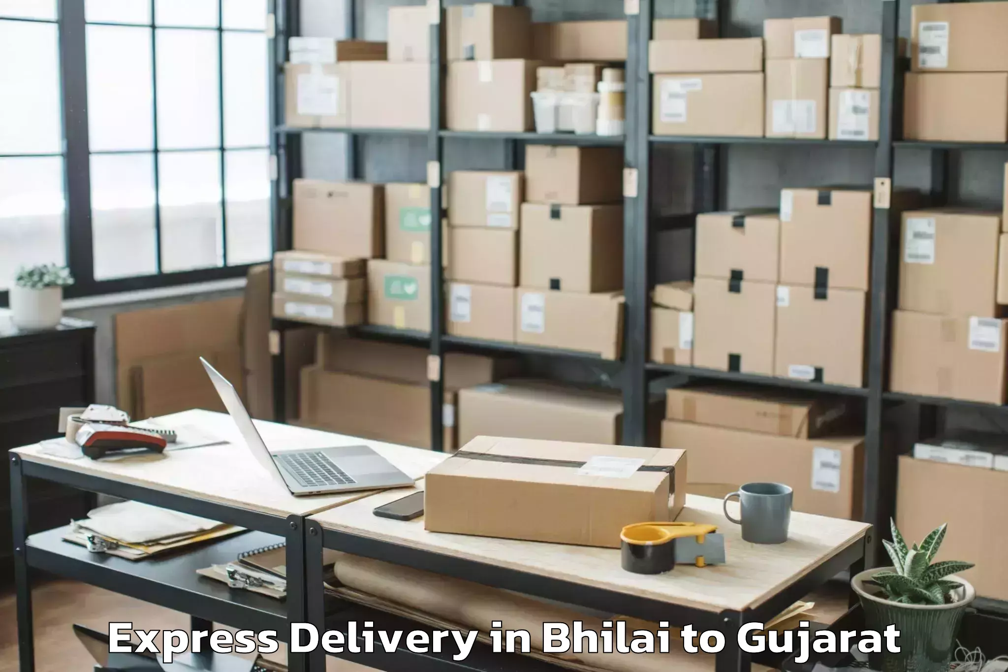 Get Bhilai to Kanodar Express Delivery